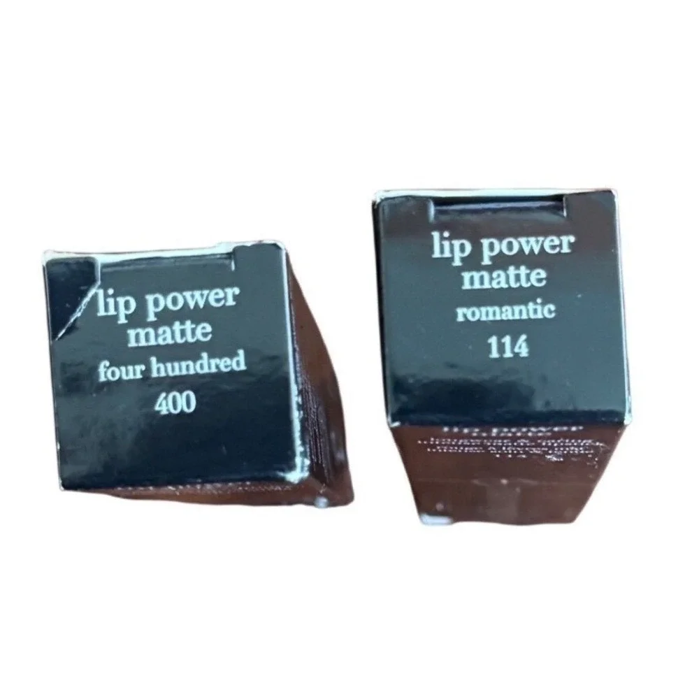 Giorgio Armani Lip Power Matte‎ Lipstick Set 400 Four Hundred & 114 Romantic NEW